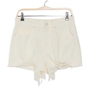 NWT Good American 90’s Denim Frayed Hem Shorts